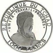 1000 Francs Multicolor McDonnell-Douglass DC-10 obverse image