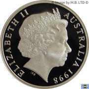 20 Cents - Elizabeth II 4th Portrait - Masterpiece in Silver - 1995 United Nations obverse image