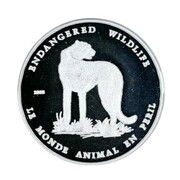 1000 Francs Animals in Peril - Leopard, Chad, 2003 reverse image