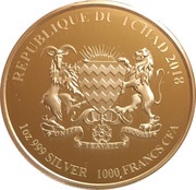 1000 Francs CFA Good luck obverse image