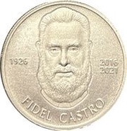 2500 Francs CFA Fidel Castro, Chad, 2021 reverse image