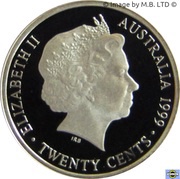 20 Cents - Elizabeth II 4th Portrait - Masterpieces in Silver - 1942 3d obverse image