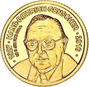 3000 Francs Hans-Dietrich Genscher reverse image