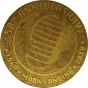 3000 Francs CFA Moonlanding, Chad, 2019 reverse image