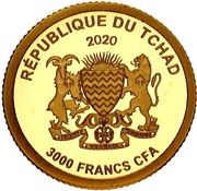 3000 Francs CFA Warsaw genuflection obverse image