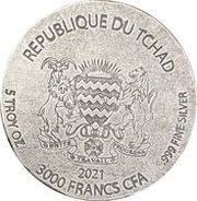 3000 Francs CFA Anubis obverse image