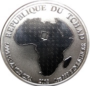 5000 Francs CFA African Lion obverse image