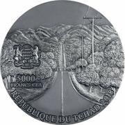 5000 Francs CFA Campo del Cielo Meteorite obverse image