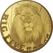 5000 Francs CFA African Lion, Chad, 2020 reverse image