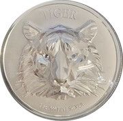 5000 Francs CFA Tiger, Chad, 2022 reverse image