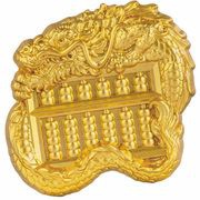 5000 Francs CFA Dragon Abacus; gold plated, Chad, 2023 reverse image