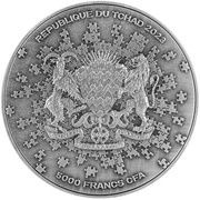 5000 Francs CFA Mars puzzle obverse image