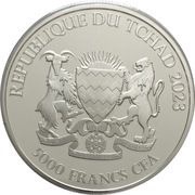5000 Francs CFA Bull and Bear obverse image