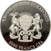 5000 Francs CFA Red Panda obverse image