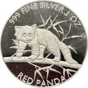 5000 Francs CFA Red Panda, Chad, 2023 reverse image