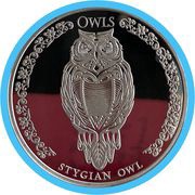 5000 Francs CFA Stygian Owl, Chad, 2024 reverse image