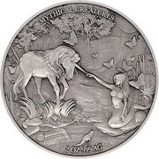10 000 Francs CFA Mermaid and Unicorn, Chad, 2021 reverse image