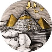 10 000 Francs CFA Pyramid of Giza, Chad, 2024 reverse image
