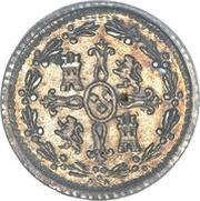 ¼ Real - Carlos IV bust of Carlos III, CAROL IIII reverse image