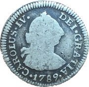 ½ Real - Carlos IV bust of Carlos III, CAROLUS IV obverse image