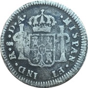 ½ Real - Carlos IV bust of Carlos III, CAROLUS IV reverse image