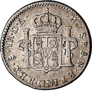 1 Real - Carlos III, Chile, 1773-1789 reverse image