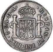 2 Reales - Carlos III, Chile, 1773-1789 reverse image