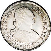2 Reales - Carlos IV bust of Carlos IV obverse image