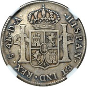 4 Reales - Carlos III, Chile, 1775-1789 reverse image