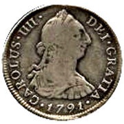 4 Reales - Carlos IV bust of Carlos III, CAROLUS IIII obverse image