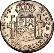 4 Reales - Carlos IV bust of Carlos IV, Chile, 1792-1808 reverse image