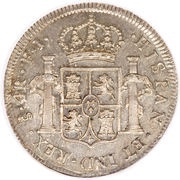 4 Reales - Fernando VII bust of Carlos IV, Chile, 1808-1815 reverse image
