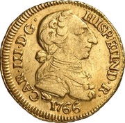 1 Escudo - Carlos III bust of Carlos III, rat nose type obverse image