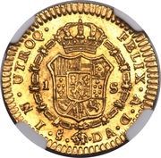 1 Escudo - Carlos III bust of Carlos III, regular type reverse image