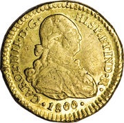 1 Escudo - Carlos IV bust of Carlos IV obverse image
