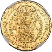 2 Escudos - Carlos III reverse image