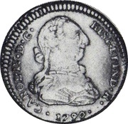 2 Escudos - Carlos IV bust of Carlos III, CAROL IV obverse image