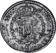 2 Escudos - Carlos IV bust of Carlos III, CAROL IV, Chile, 1789-1790 reverse image