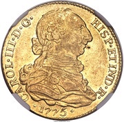 4 Escudos - Carlos III bust of Carlos III, regular type obverse image