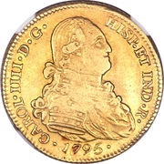 4 Escudos - Carlos IV bust of Carlos IV obverse image