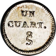 ¼ Real obverse image