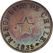½ Centavo obverse image