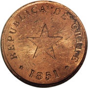 ½ Centavo obverse image