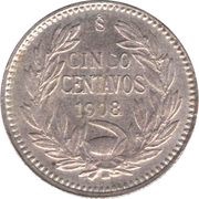 5 Centavos reverse image