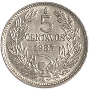 5 Centavos reverse image