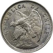 10 Centavos 0.5 on obverse; silver .500 obverse image