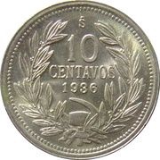 10 Centavos reverse image