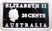 20 Cents - Elizabeth II 4th Portrait - Rum Rebellion - Silver Proof obverse image