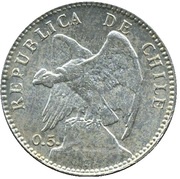 20 Centavos 0.5 on obverse; silver .500 obverse image