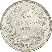 40 Centavos reverse image